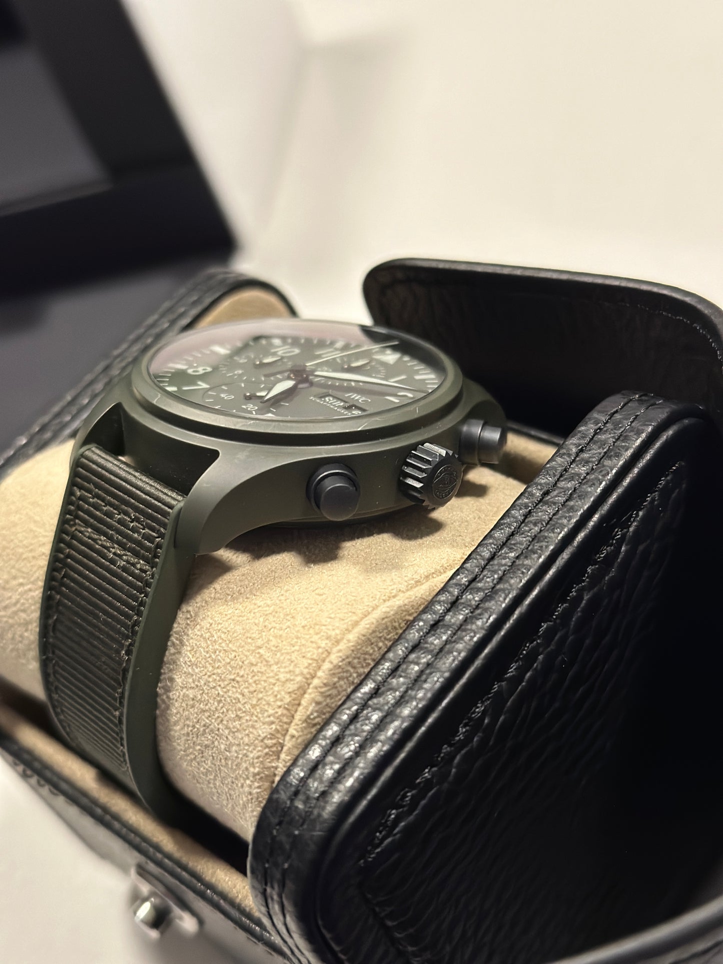 2022 IWC Schaffhausen Pilot Chronograph Top Gun "Woodlands" 44.5MM Green Dial (IW389106)