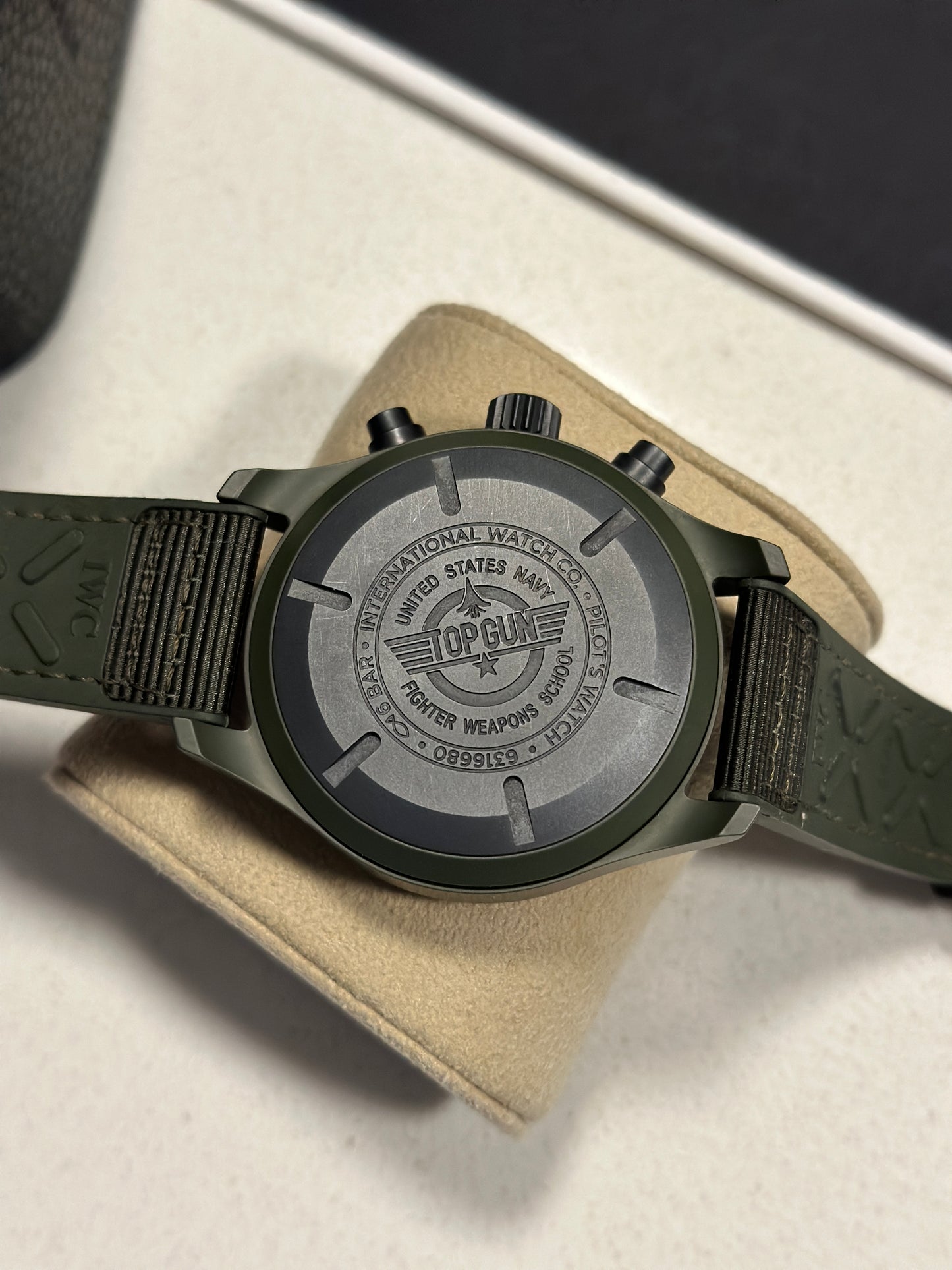 2022 IWC Schaffhausen Pilot Chronograph Top Gun "Woodlands" 44.5MM Green Dial (IW389106)