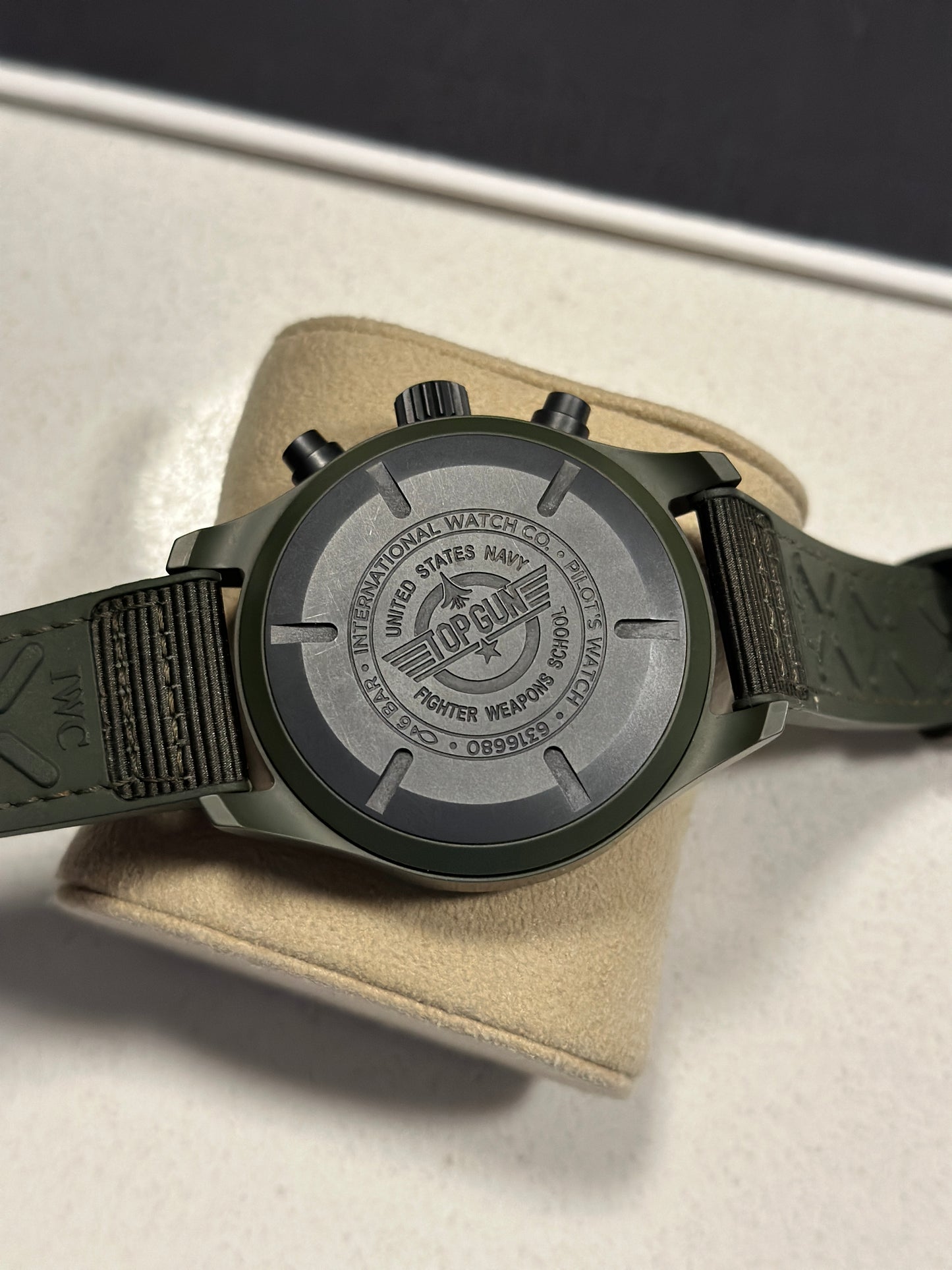 2022 IWC Schaffhausen Pilot Chronograph Top Gun "Woodlands" 44.5MM Green Dial (IW389106)