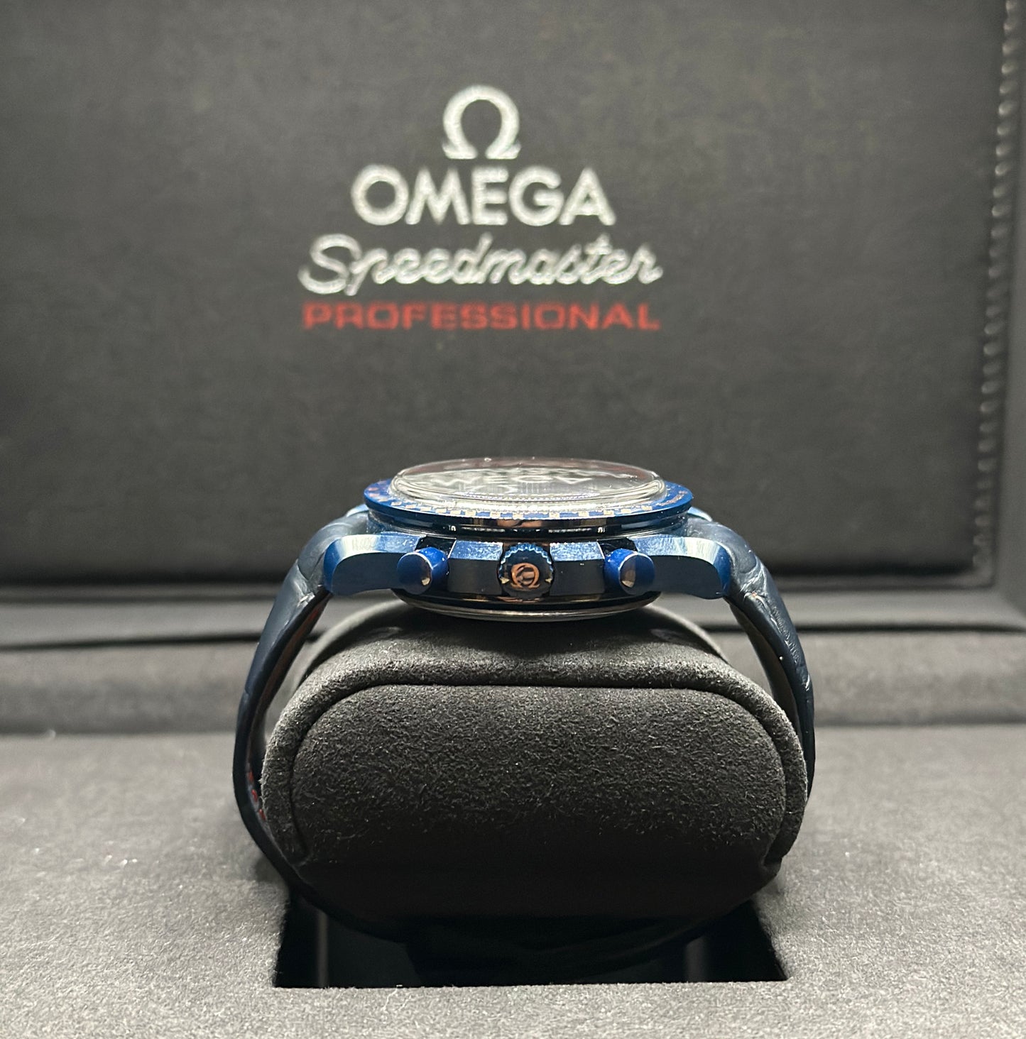 Omega Speedmaster Blue Side of the Moon Aventurine Full Set