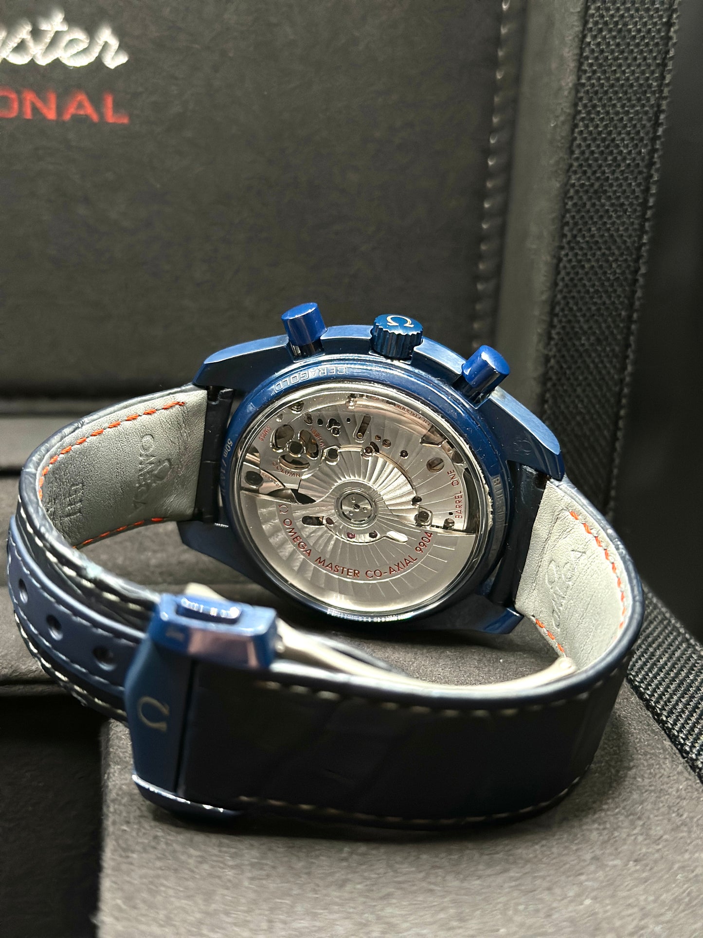 Omega Speedmaster Blue Side of the Moon Aventurine Full Set